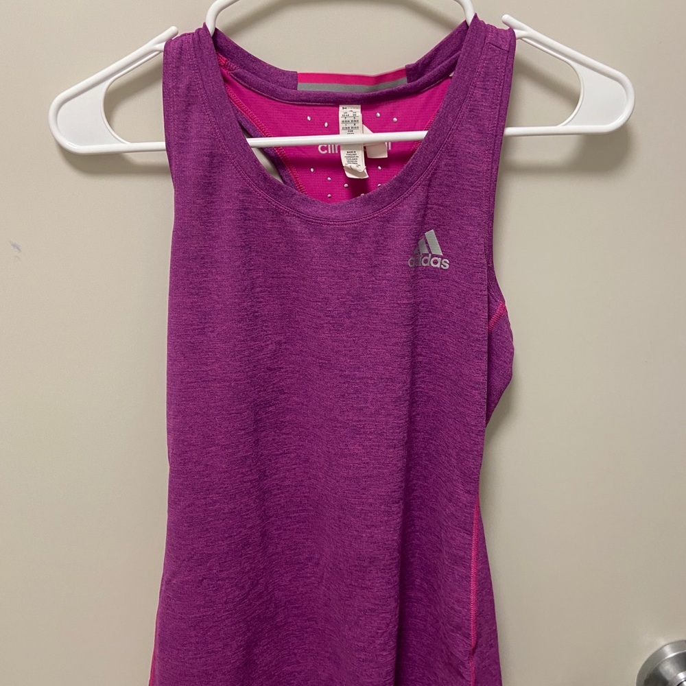 Magenta Adidas Workout Tank